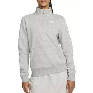 Nike Women's Gray Quarter-Zip Sweatshirt